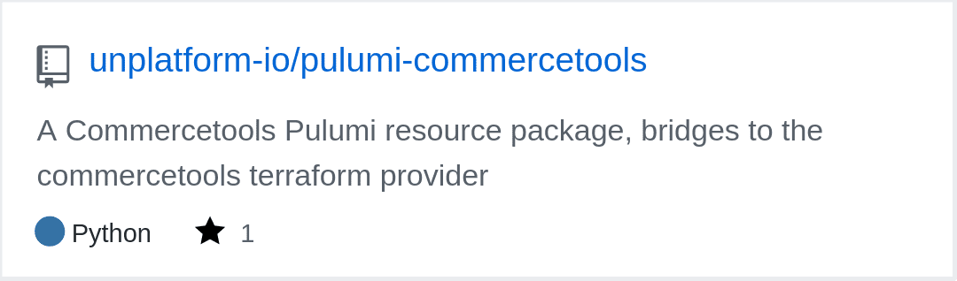 unplatform-io/pulumi-commercetools - GitHub